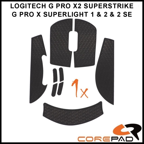 Corepad Soft Grips Grip Tape BTL BT.L Logitech G PRO X SUPERLIGHT 2 GPX V2 GPX2 X2 SUPERSTRIKE